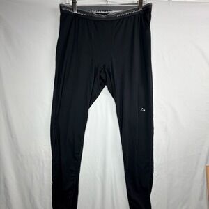 Paradox Mens Merino Blend Base Layer Leggings Black Drirelease Tights Large